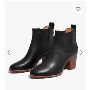 Madewell Black Chelsea Boots - Size 9